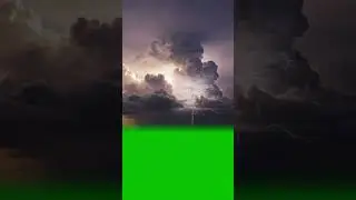 Bright Lightning Cloud Burst Green Screen Effect