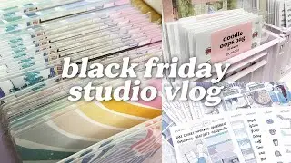 Black Friday + Design With Me | STUDIO VLOG #90 | Plannerface