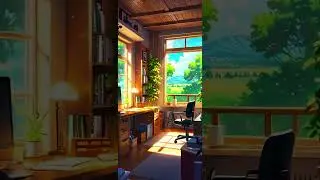 Sunny Home Office Inspiration | Create Your Perfect Workspace  #animation #viralshorts