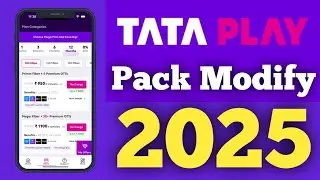 Tata Play Pack Modify 2025 // Tata Play Pack Change 2025 // Tata Play Channel Add and remove 2025