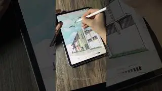 Architectural animation presentatin 🔥 drawing sketch #architecture #animation #procreate #sketch