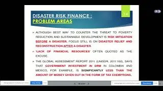 Role and Importance of Finance in Disaster Management- Part 1
