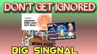 Catizen Boombie Gameplay|Matchain Airdrop Withdrawal| Work Dogs Airdrop Claim | @insertcoin4021