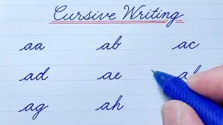 How to Write in Cursive | Connecting Small Letters a | Cursive Writing a to z | Cursive Handwriting