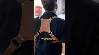Premium Leather Dual Harness Camera Strap | Custom Name Engraving | Pro Gear for Photographers