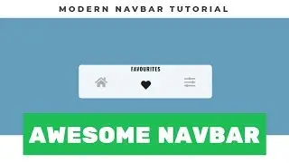 Awesome Navbar - Navbar HTML CSS