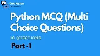 Python MCQ (Multi Choice Questions) with Answers Online Practice Test (Part -1)
