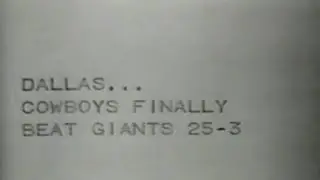 1969 Dallas Cowboys vs New York Giants Week 6 (Broadcast Highlights)