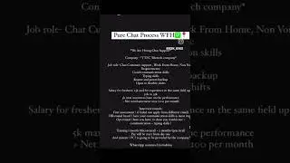 💼 TTEC Teletech Company में Work From Home Job!📌 Pure Chat Support &ndash; Non Voice Process