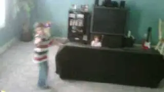 Little boy preaching