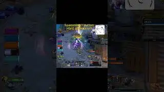 1 Button Assistant&hellip; and Topped the DPS 🤡 #wow #wowshorts #shorts #worldofwarcraft #mage #gamingmemes