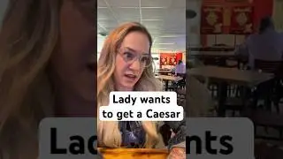 Lady wants to get a Caesar (a popular drink in Canada) #bloodymary #caesardrink #bartender ￼