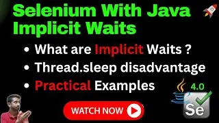 Selenium Implicit Waits