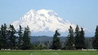 Portland Oregon to Vancouver BC by train-#2: Columbia River to Mount Rainier 2015-06-08