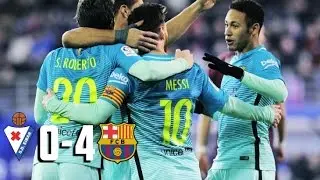 Eibar vs Barcelona 0-4 - All Goals & Extended Highlights - La Liga 22/01/2017