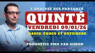Pronostic Quint&eacute; du Vendredi 09/01/2026. Bases, Tocards et Pronostic PMU en 8 pour le Quint&eacute; du Jour