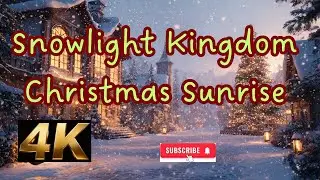 Snowlight Kingdom | A Peaceful Christmas Sunrise in 4K ❄️✨
