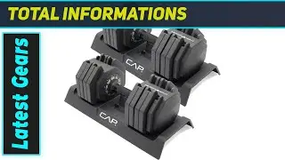 CAP Barbell ADJUSTABELL: Регулировка веса гантелей до 25 кг (55 фунтов) для максимальной мощности!