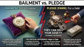 U1 : BAILMENT vs. PLEDGE (Pawn): Essential Rights & Duties of Bailor, Bailee, Pawnor & Pawnee