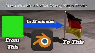 Blender Tutorial: Realistic Cloth Flag Animation (Step-by-Step)