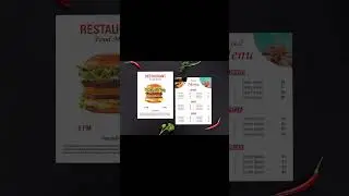 ||Restaurant menu design||   #instagram #restaurant #restaurantmenu #food   #graphicdesign #video