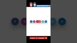 Create Social Media icon #web #html #css #javascript #frontend  #code #programming #programmer
