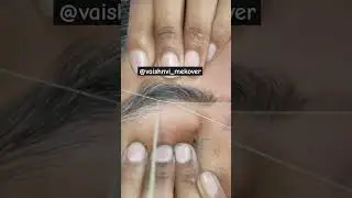 how to make threading from basic guidance #love #mua #threads