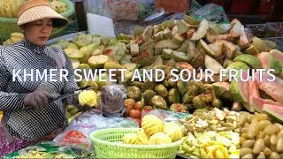 Most Popular Khmer Sweet and Sour Fruits | Healthy and Organic Foods and Snacks 