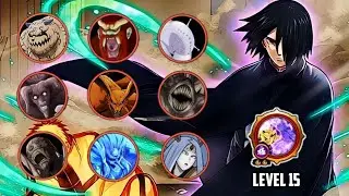 NxB NV: Sasuke (Vs Jigen & Isshiki) Maxed Vs All Giant Boss Battle | Naruto X Boruto Ninja Voltage.