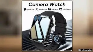 New Smart Watch Women Men Camera Take Photo Record Video Heart rate Sports Fitness Waterproof Bluet