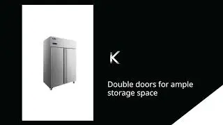ATOSA 2 DOOR SLIMLINE COMMERCIAL FRIDGE