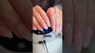 she loves her pink nails #naturalnails #privatenailtech