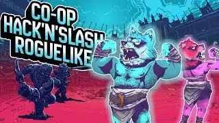 This NEW Co-op Hack'n'Slash Roguelike Chains You Together! (Chained Beasts) w/ @mrtspin