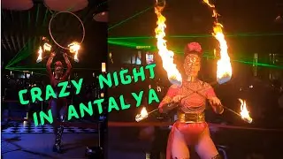 🔥 Ночной шоу в Анталии: огненное и воздушное танцевальное шоу в ресторане Moonlara (ужин и шоу)