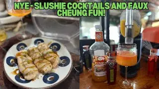 NYE :D. Faux Cheung Fun and 3 types of Ninja Slushie Cocktails!