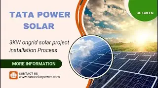 3kw Tata Power solar On Grid Installation Process