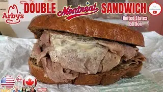 Arby's&reg; DOUBLE MONTREAL MEAT Sandwich Review! 🍁🥩🥪| United States Version