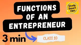 Functions of an Entrepreneur Employability Skills class 10