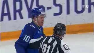 ⚠️ГРУБОСТЬ⚠️ Макс Уиллман (Барыс) и Владимир Ткачёв (Металлург) получили по 2 минуты за грубость