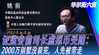 证监会前司长虚拟币受贿：2000万别墅没装完，人先被带走｜华尔街六度