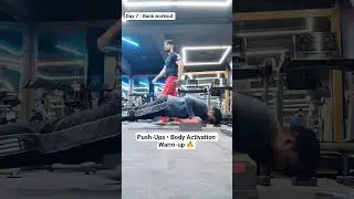 Back Day Warm-Up 🔥 | Push-Ups | Day 7 | Manthan Fitness
