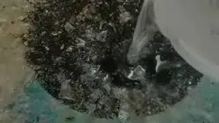 Flowcast eco resin infusing with the landscape of raw crystals on new Crystillume Artwork