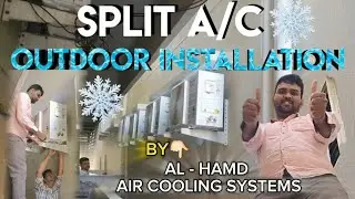 TOSHIBA  SPLIT AC OUTDOOR UNITS INSTALLATION