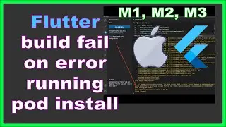 FIXED Flutter ios build fail on error running pod install | M1, M2, M3 MacBook