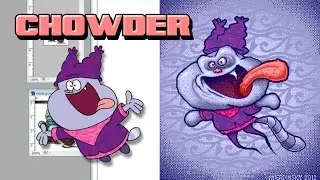 pixelart_chowder cartoon network WIP Pixeljoint mierdinsky