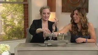 Judith Ripka Verona Sterling or 14K Clad Toggle Bracelet on QVC