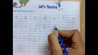  How to write  English Small letters a to z ...