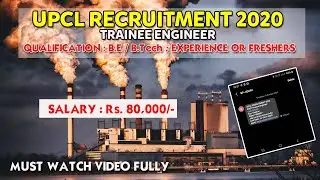 UPCL RECRUITMENT 2020 | TRAINEE ENGINEER | JOB AWARENESS VIDEO