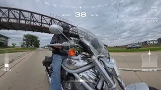 Harley Davidson VROD 2003 Ride using Insta360 Ace Pro 2 and X5