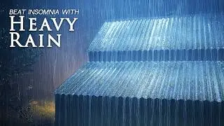 Качественный Сон с Дождем на Хрупкой Жестяной Крыше в Волшебном Лесу | Звуки Дождя